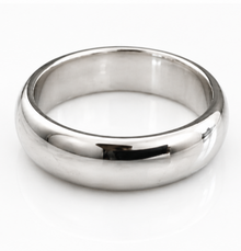 Sterling Silver Heavyweight Court Band Ring 7.2mm