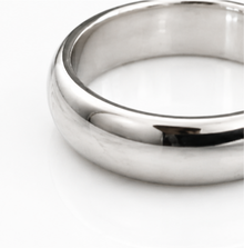 Sterling Silver Heavyweight Court Band Ring 7.2mm