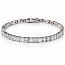 9ct White Gold 5.01ct Lab-Grown Diamond Tennis Bracelet