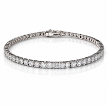 9ct White Gold 5.01ct Lab-Grown Diamond Tennis Bracelet