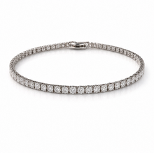 9ct White Gold 3.21ct Lab-Grown Diamond Tennis Bracelet