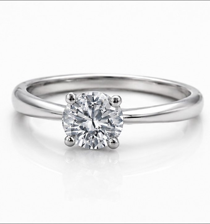 18ct White Gold 3.00ct Lab-Grown Diamond Solitaire Ring