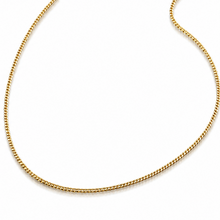9ct Yellow Gold 0.8mm Diamond Cut Curb Chain