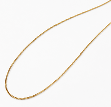 Gold Plated Diamond Cut Curb Chain with Extender