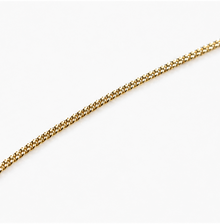 Gold Plated Diamond Cut Curb Chain with Extender