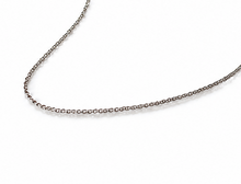 Sterling Silver Diamond Cut Curb Chain Necklace (Adjustable 41-46cm)