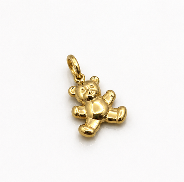 9ct Gold Teddy Bear Charm Pendant