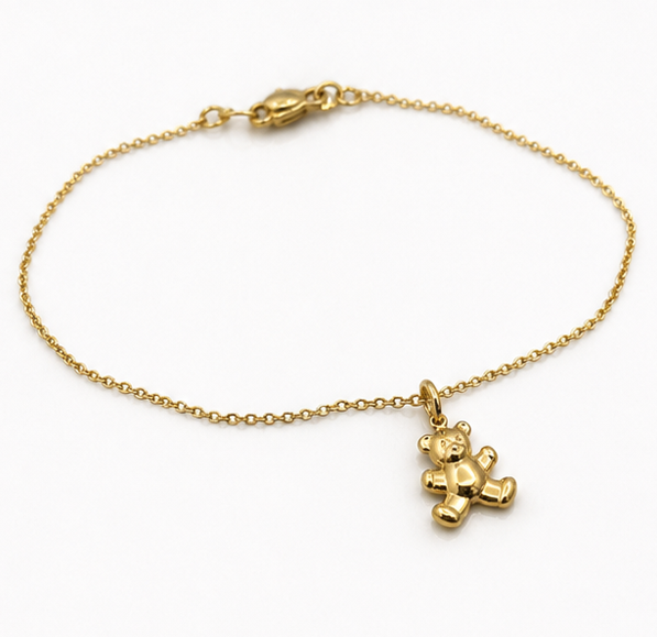 9ct Gold Teddy Bear Charm Pendant