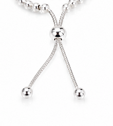 Sterling silver Heart Charm Bracelet with Pearl - Engravable