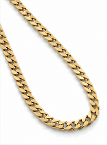 9ct Yellow Gold Heavy Flat curb (243g) 17mm Premium Statement Chain.