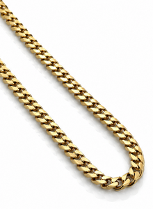 9ct Yellow Gold Heavy Flat curb (243g) 17mm Premium Statement Chain.