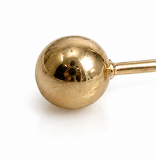 9ct Gold Ball Stud Earrings 375 Hallmarked Classic Minimalist Luxury