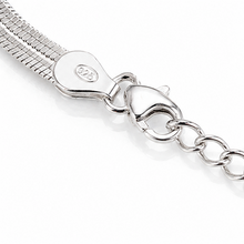Sterling Silver HerringboneBracelet 3.5mm | Flat Snake Chain Bracelet