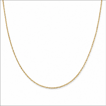 9ct Yellow Gold Cut Trace Chain Necklace - 45cm (0.8mm)