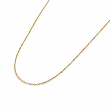 9ct Yellow Gold Cut Trace Chain Necklace - 45cm (0.8mm)