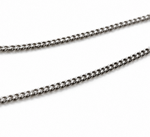 Sterling Silver Plain Cross Pendant with Diamond Cut Chain (41–46cm Adjustable)