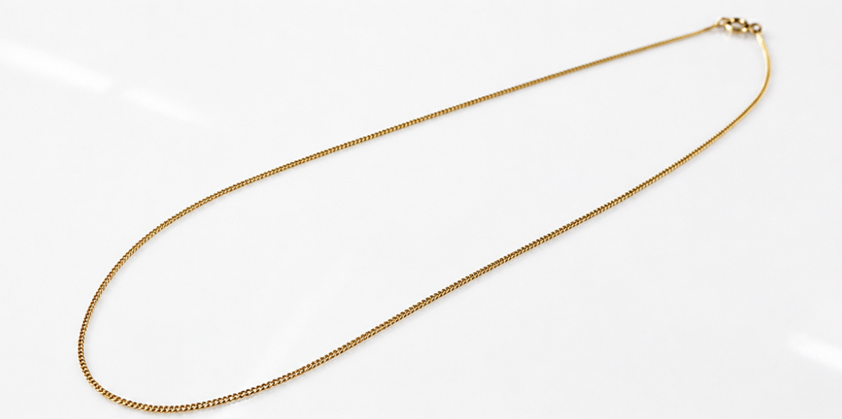 9ct Yellow Gold Fine Curb Chain Necklace 46cm (18”)