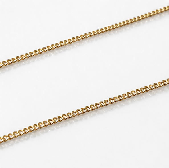 9ct Yellow Gold Fine Curb Chain Necklace 46cm (18”)
