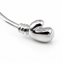 Sterling Silver “Future Champion” Baby Boxing Glove Bangle