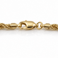 9ct Yellow Gold 6mm Rope Bracelet – Hollow Design