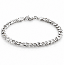 Sterling Silver Kids Curb Bracelet – 7mm Solid Chain (6.8g)