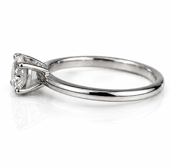 18ct White Gold 1.00ct Diamond Solitaire Ring – Timeless Four Claw Setting