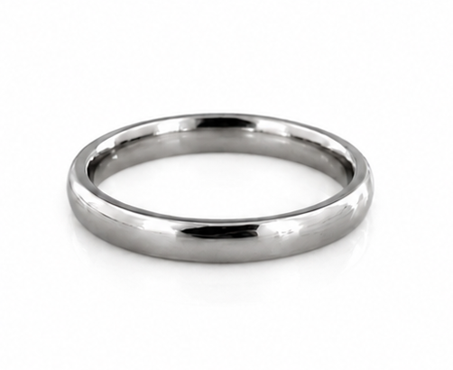 Platinum 950 Court Wedding Band – 3mm