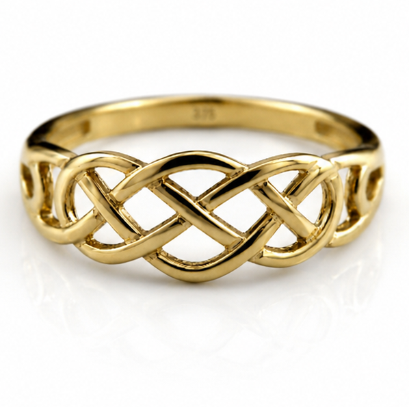 9ct Yellow Gold Celtic Knot Ring