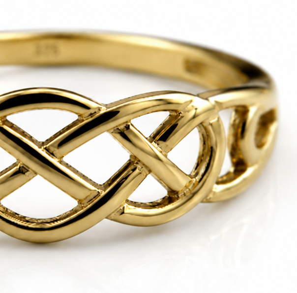 9ct Yellow Gold Celtic Knot Ring