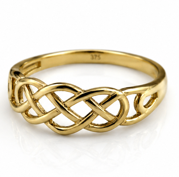 9ct Yellow Gold Celtic Knot Ring
