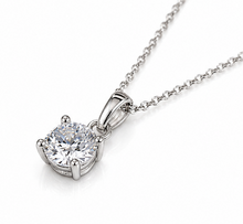 Double Claw Solitaire Pendant – Diamondfire® Zirconia