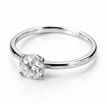 Sterling Silver Moissanite Solitaire Ring – 1.00ct Diamond Equivalent