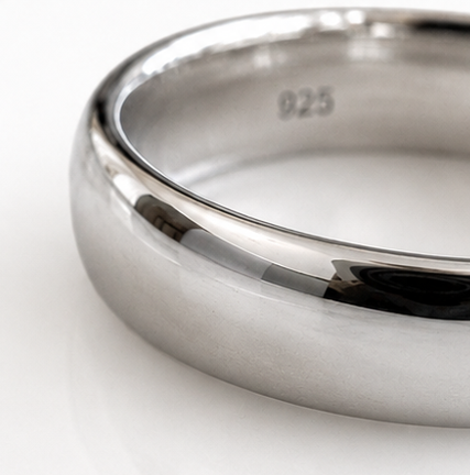 Sterling Silver 5mm Court Ring