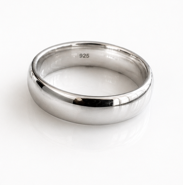Sterling Silver 5mm Court Ring