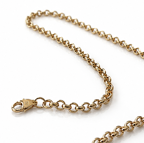 9ct Yellow Gold 5mm Belcher Chain Necklace 20 Inch