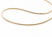 9ct Yellow Gold Venetian Box Chain Necklace (41-46cm)
