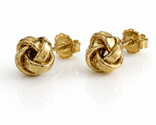 9ct Gold Knot Stud Earrings