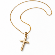 Medium Cross Pendant Necklace in 9ct Yellow Gold