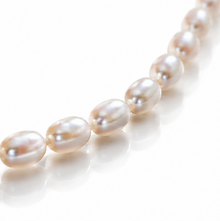 9ct Yellow Gold Freshwater Pearl & Diamond Flower Necklace