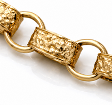 9ct Yellow Gold Heavy Belcher Chain – 24” | Solid Engraved & Plain Links