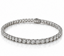 18ct White Gold 5.00ct Natural Diamond Tennis Bracelet – H/SI