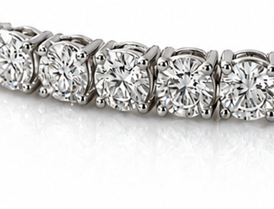 18ct White Gold 5.00ct Natural Diamond Tennis Bracelet – H/SI