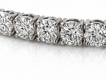 18ct White Gold 5.00ct Natural Diamond Tennis Bracelet – H/SI