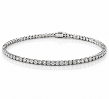 18ct White Gold 3.00ct Diamond Tennis Bracelet – H/SI