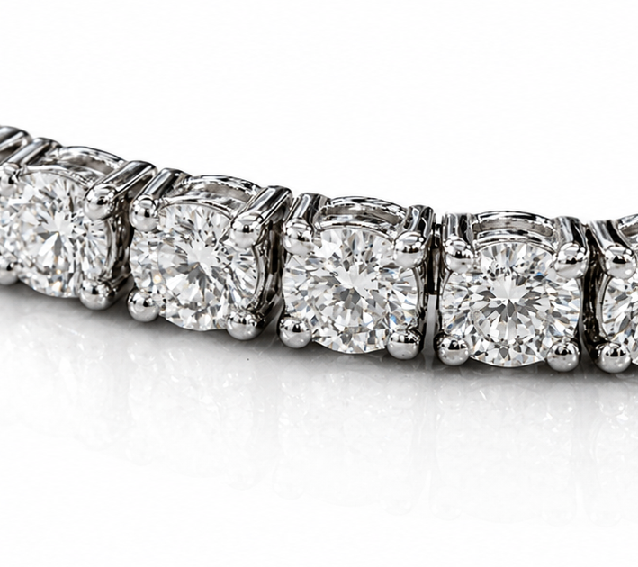 18ct White Gold 3.00ct Diamond Tennis Bracelet – H/SI