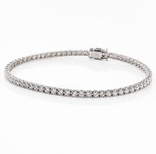 18ct White Gold 1.00ct Diamond Tennis Bracelet - H–I / SI