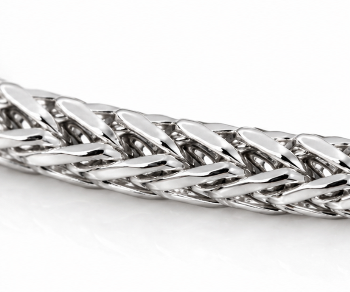 Heavyweight Foxtail Chain Bracelet – Sterling Silver (22cm)