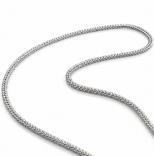 Heavyweight Foxtail Chain Necklace – Sterling Silver (51cm)