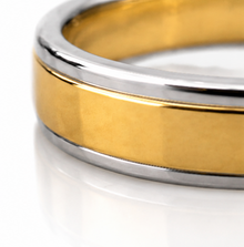 5mm Two-Colour Gold Wedding Band – 9ct / 18ct