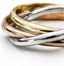 9ct Three-Colour Russian Wedding Band – 2mm
